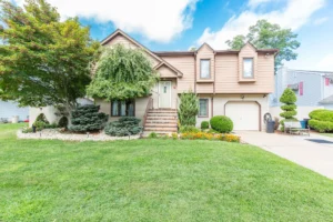 Two-story house with front garden