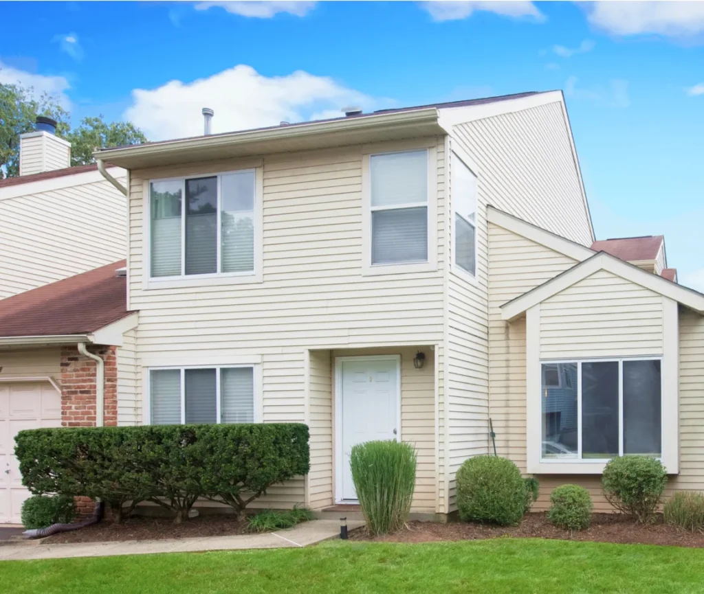 A picture of a new custom, two-story home