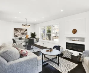 A picture of a custom renovation a new home