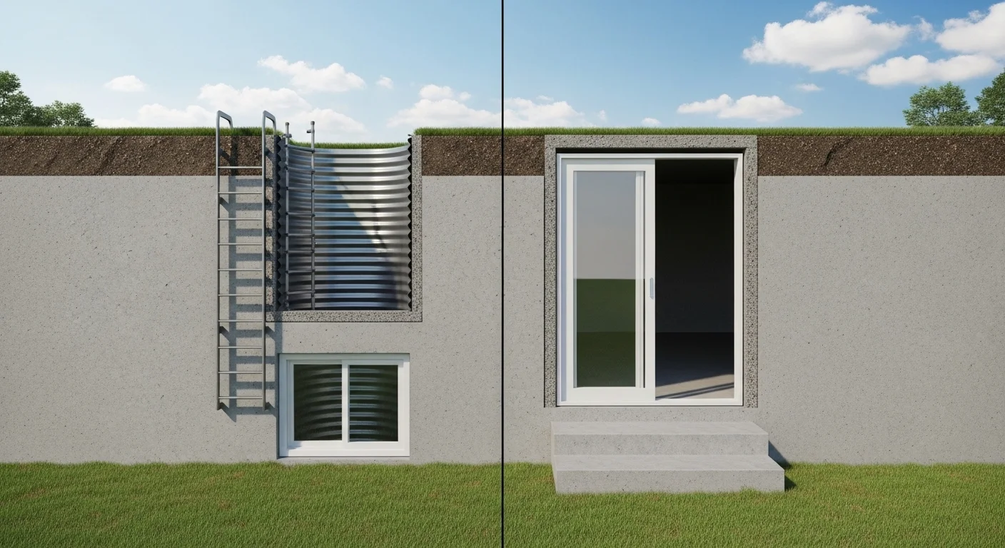 Egress Window vs. Walkout Door