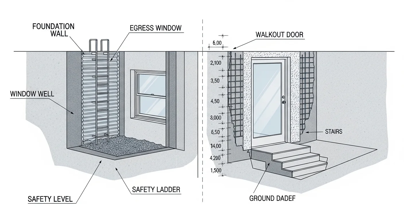 Egress Window vs. Walkout Door