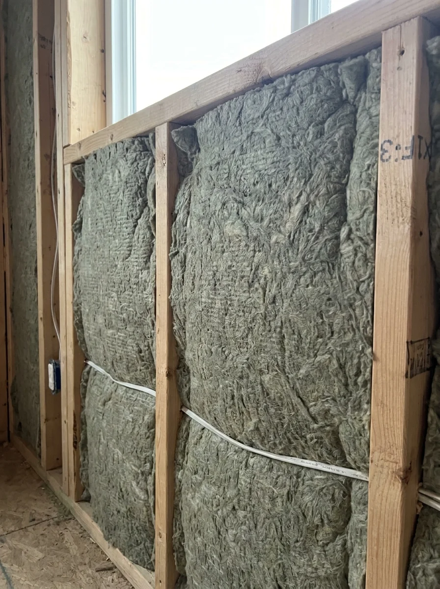 Mineral wool insulation batts